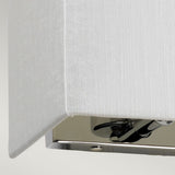 Riley Small Rectangular Wall Light with Polished Chrome Back Plate Polished Chrome