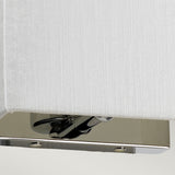 Riley Small Rectangular Wall Light with Polished Chrome Back Plate Polished Chrome