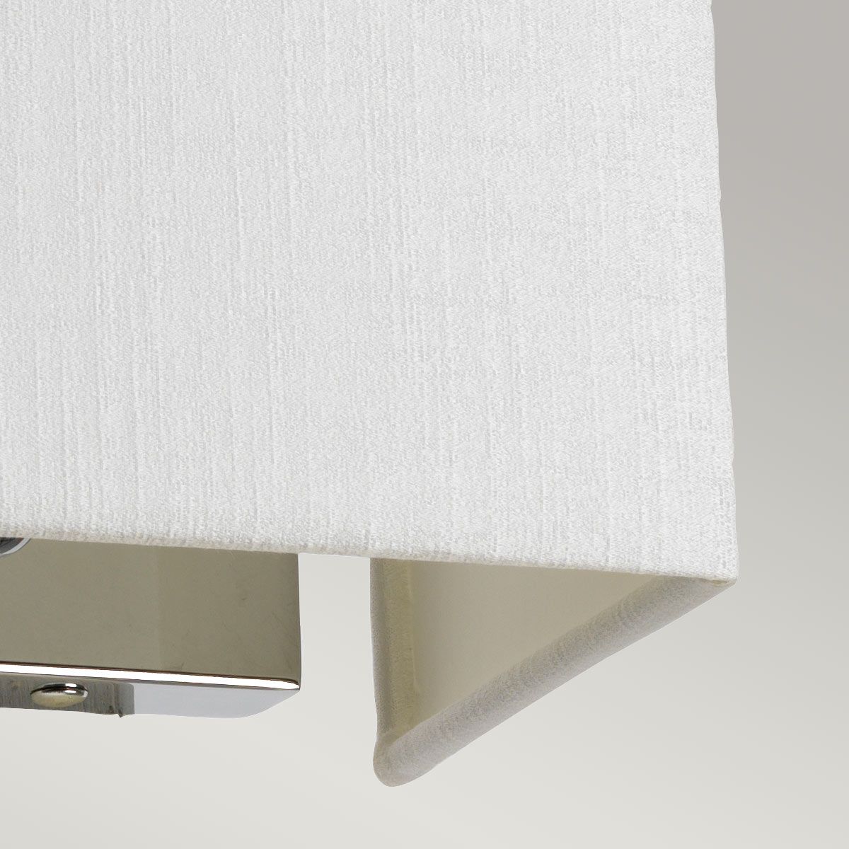 Riley Small Rectangular Wall Light with Polished Chrome Back Plate Polished Chrome