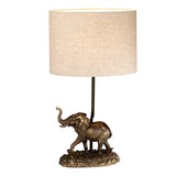 Sabi 1 Light Table Lamp with Oval Shade Bronze Patina