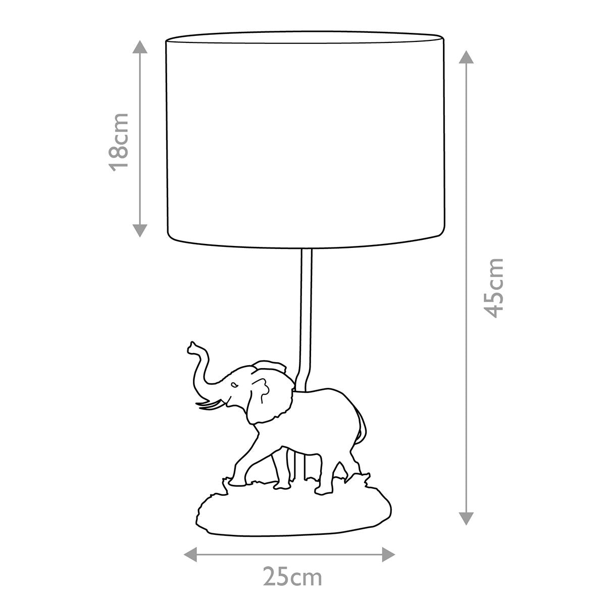 Sabi 1 Light Table Lamp with Oval Shade Bronze Patina