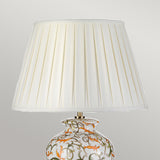Soling 1 Light Table Lamp Cream with Orange and Green