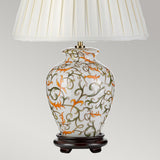 Soling 1 Light Table Lamp Cream with Orange and Green