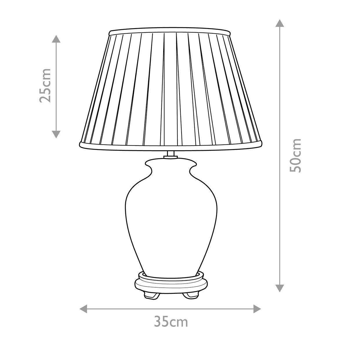 Soling 1 Light Table Lamp Cream with Orange and Green