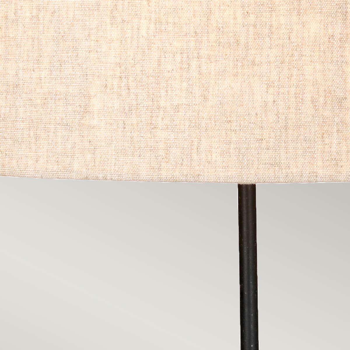 Spirit 1 Light Table Lamp with Oval Shade Bronze Patina