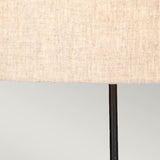 Spirit 1 Light Table Lamp with Oval Shade Bronze Patina