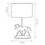 Spirit 1 Light Table Lamp with Oval Shade Bronze Patina