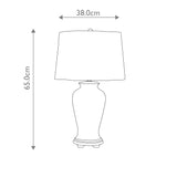 Ying 1 Light Table Lamp Blue and White