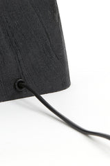 Kardan Wood Lamp Base in Matte Black - 16x10x21 cm