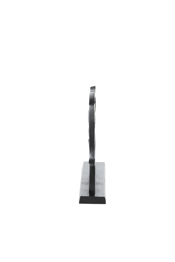 Matte Black Elephant Sculpture on Stand (34x8x25 cm)