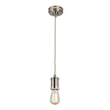 Vintage Style Polished Nickel Pendant Lamp Holder