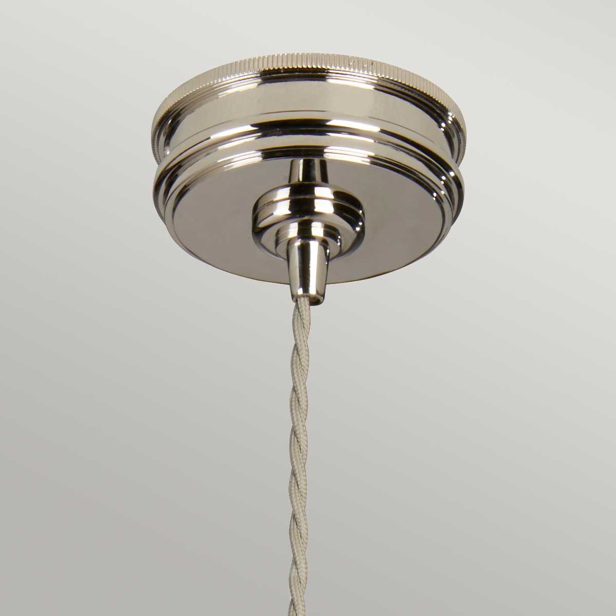 Vintage Style Polished Nickel Pendant Lamp Holder
