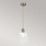 Vintage Style Polished Nickel Pendant Lamp Holder