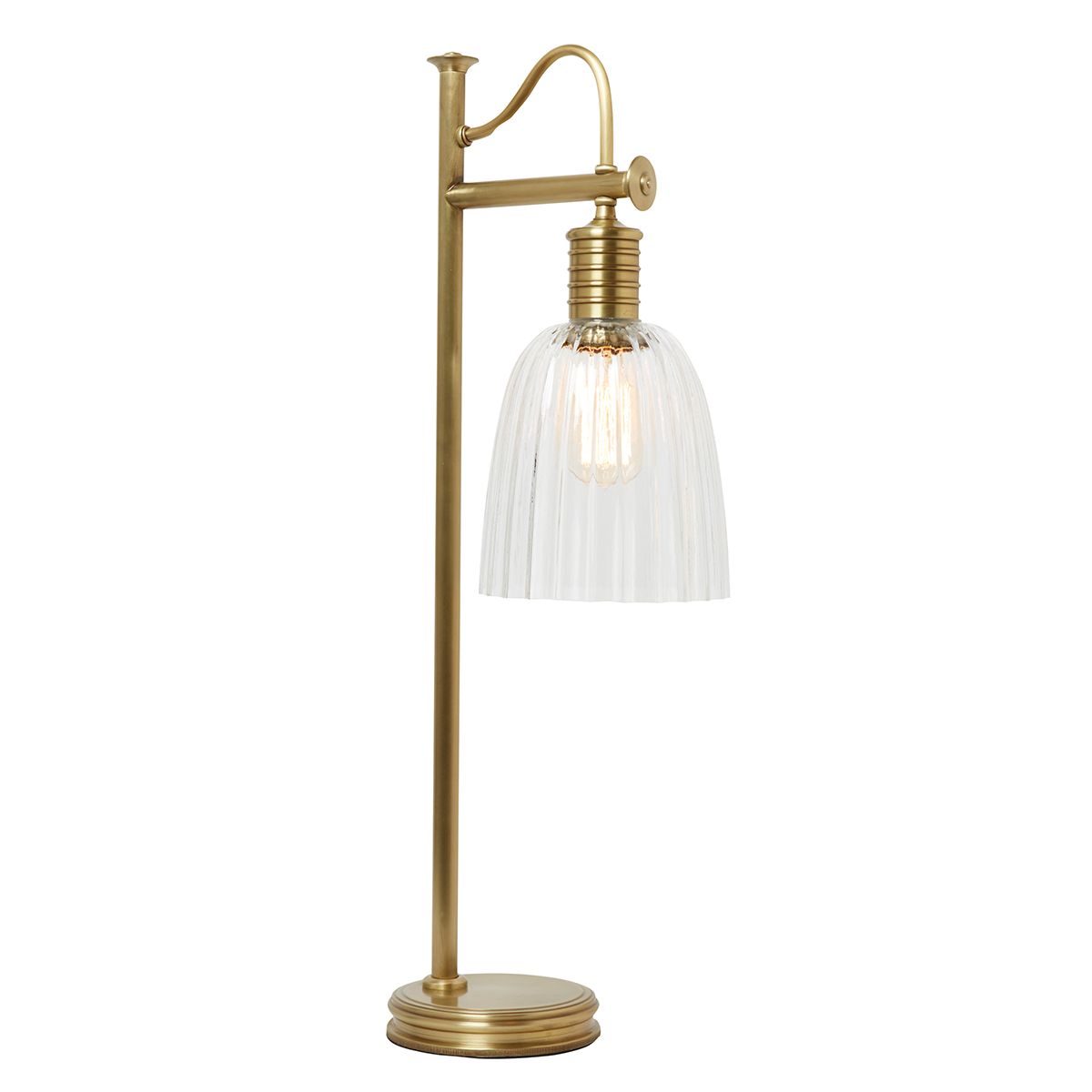 Vintage Aged Brass Table Lamp – Douille Collection