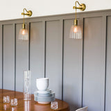 Aged Brass Douille Vintage Wall Light Fixture