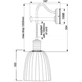 Sophisticated Polished Nickel Brass Wall Light Fixture