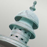 Downing Street Verdigris Brass Wall Lantern