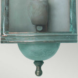 Downing Street Verdigris Brass Wall Lantern