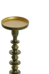 Elegant Merako Green and Gold Candle Holder Ø11x35.5 cm