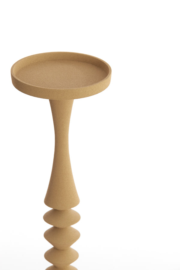 Elegant Mistry Beige Candle Stand Ø11x40 cm