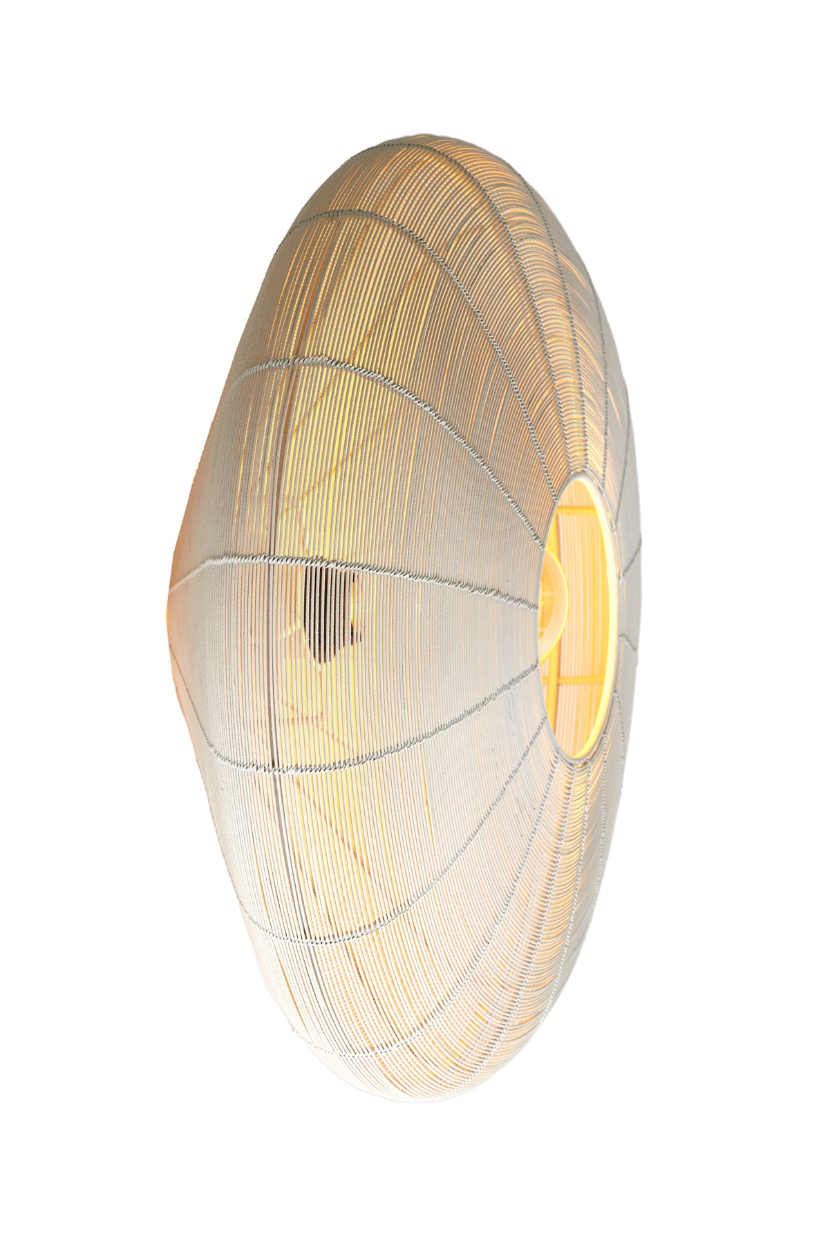 Elegant Bahoto Cream Ceiling Lamp, 51cm Diameter