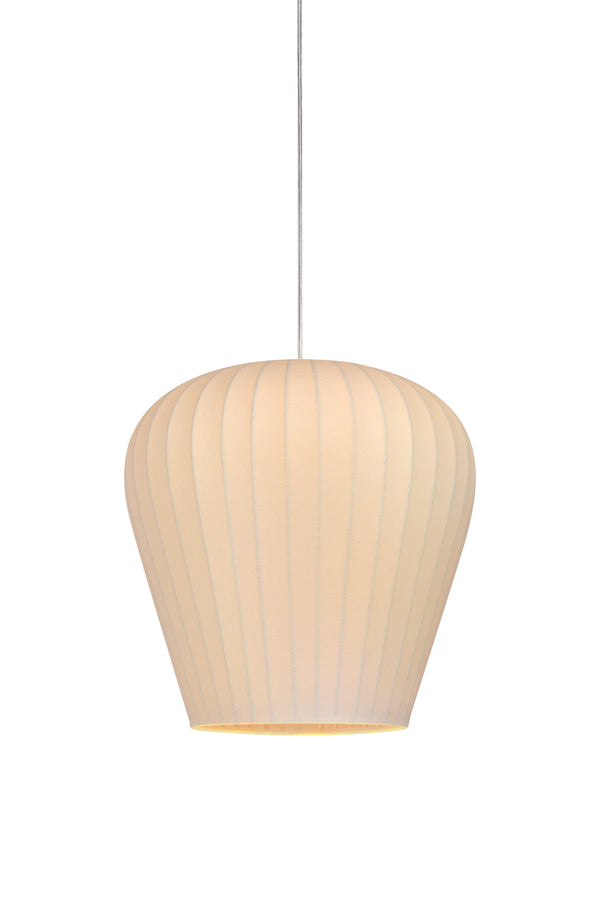 White Pendant Lamp with 37.5 cm Diameter and Height