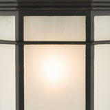 Dulbecco Outdoor Wall Light Black Opal Acrylic IP44