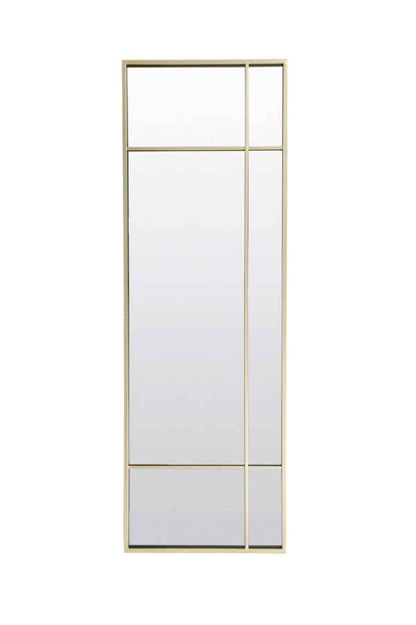 Elegant Gold-Edged Rincon Mirror with Smoked Glass - 50x3x150 cm