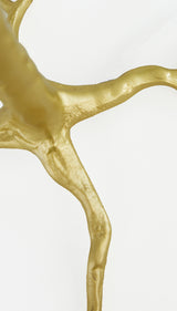 Golden Elegance Feather Floor Lamp with Peach Accents - Ø95x180 cm