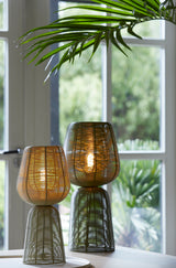 Emerald Glow Table Lamp Ø24x54 cm