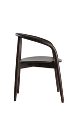 Sleek Black Wooden Dining Chair - 59x53x74 cm
