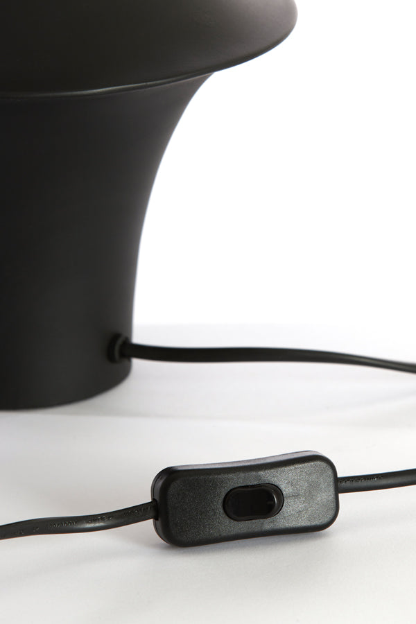 Elegant Matte Black Lamp Base Ø27x61 cm