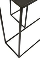 Title: Zayn Black Console Set - Sleek Dimensions 96.5x24x70 cm + 119.5x30.5x78.5 cm