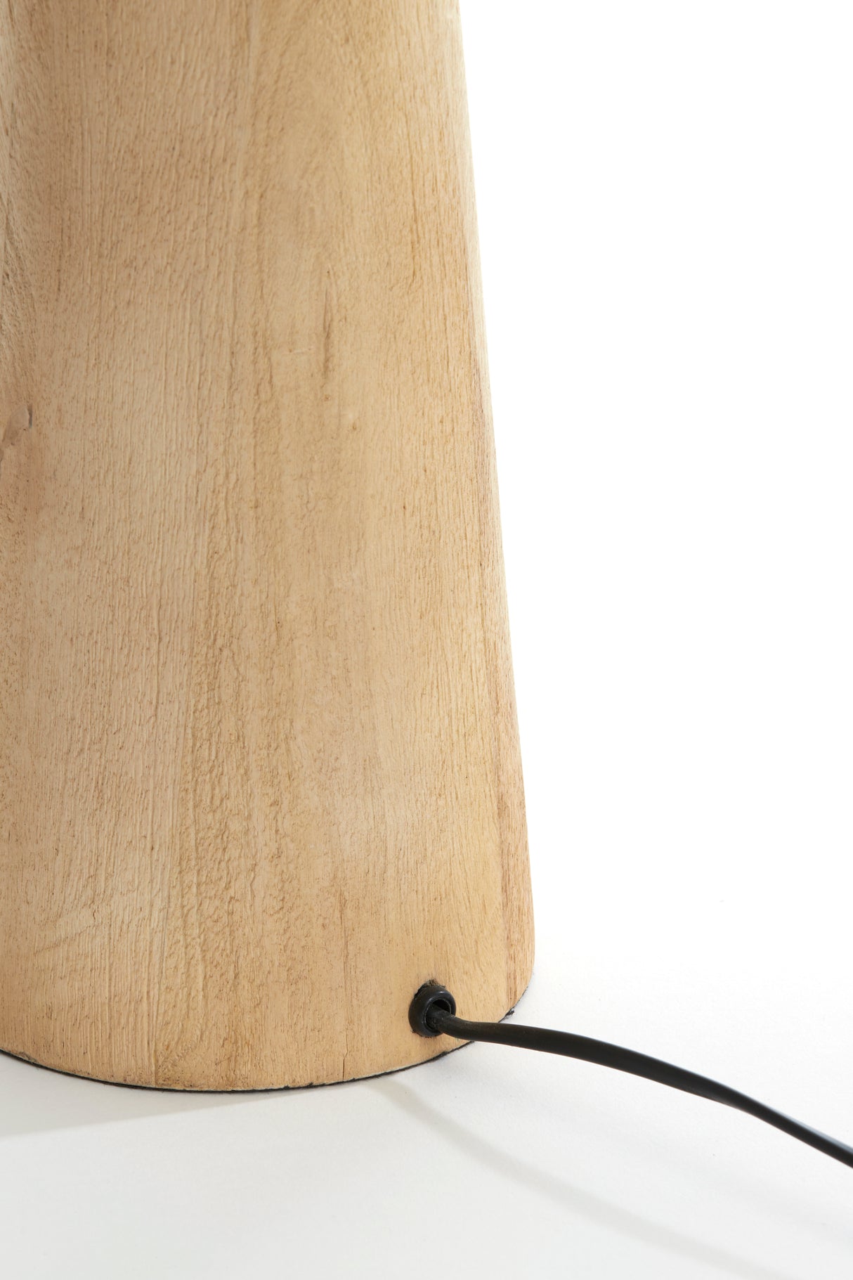 Natural Wood Lamp Base Ø19x45 cm - Baglio Collection