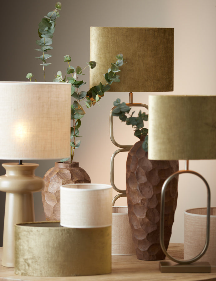 Elegant 69 cm Light Gold Lutika Lamp Base