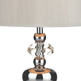 Edith Touch Table Lamp Polished Chrome with Shade