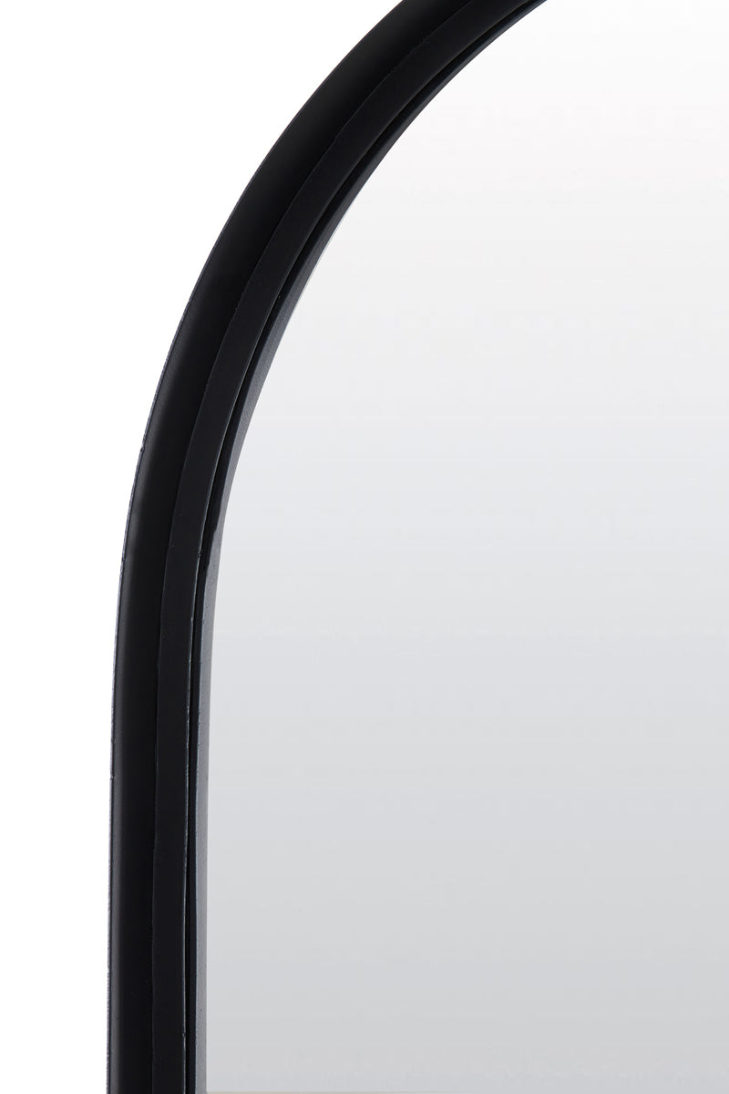 Contemporary Mirror 70x5x180 cm in Matte Black Finish