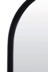 Contemporary Mirror 70x5x180 cm in Matte Black Finish