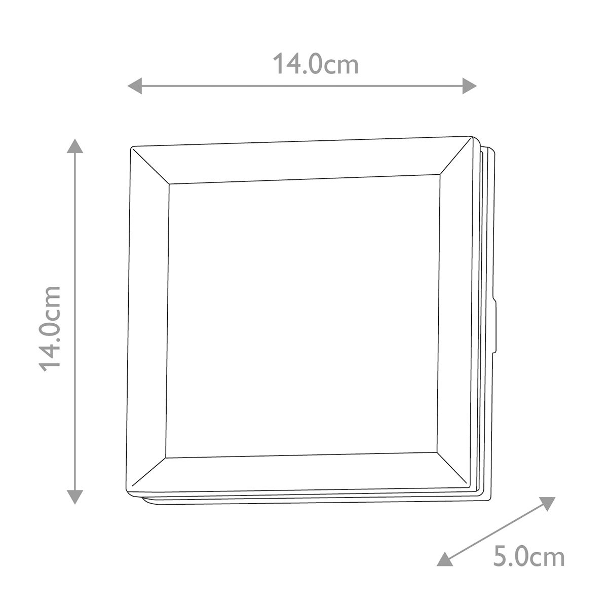 Graphite Outdoor Minimalist Wall Light - Seine Series