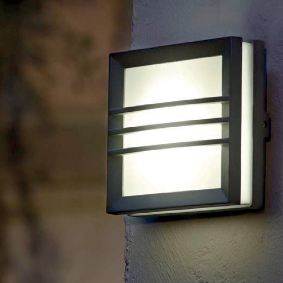 Compact Graphite Wall Light - Mini Seine 3341S