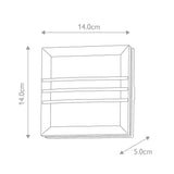 Compact Graphite Wall Light - Mini Seine 3341S