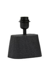 Kardan Wood Lamp Base in Matte Black - 16x10x21 cm