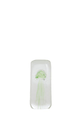 Glowing Green Jellyfish Glass Ornament 5.5x5.5x13 cm