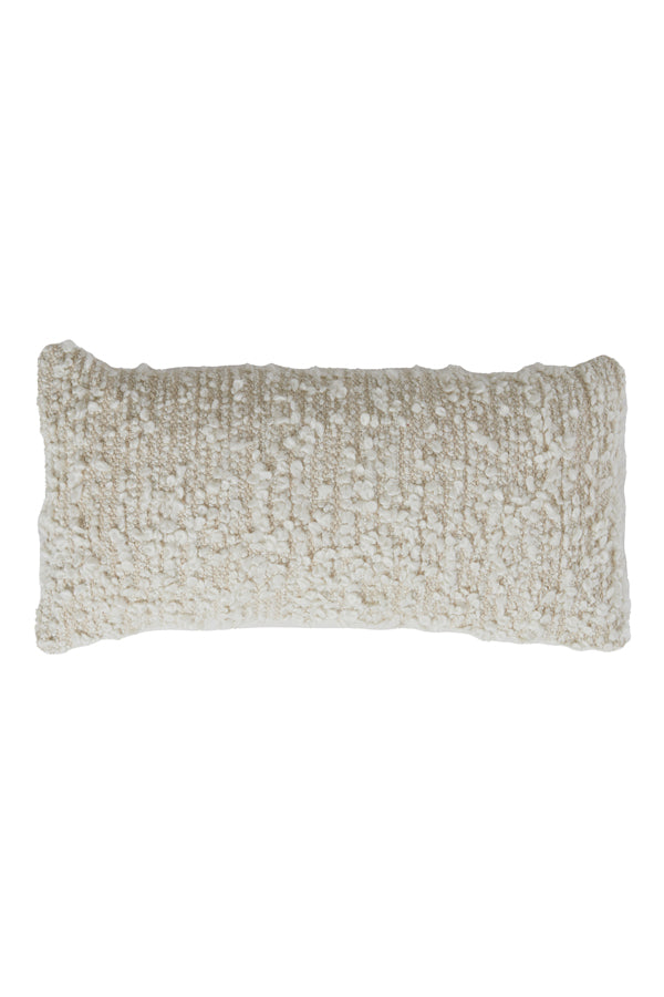 Natural Bouclé Lumbar Pillow 60x30 cm