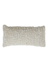 Natural Bouclé Lumbar Pillow 60x30 cm