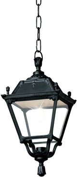 Elia Sichem 50W E27 HighPower LED 3000K, Classic Chain Lantern, Black/Clear