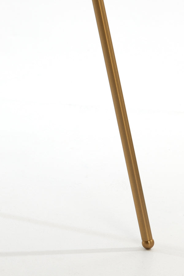 Elegant Gold-Clear Glass Tripod Floor Lamp 146 cm - Mayson Design