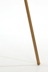 Elegant Gold-Clear Glass Tripod Floor Lamp 146 cm - Mayson Design