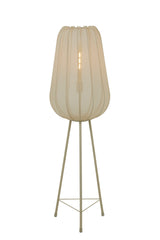 Elegant Tripod Floor Lamp with Plumeria Sand Finish - Ø42x132 cm