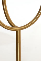 Gold and Clear Glass Triple Light Floor Lamp 162 cm